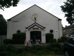 De jongste groep kwam bij een andere blokhut uit.